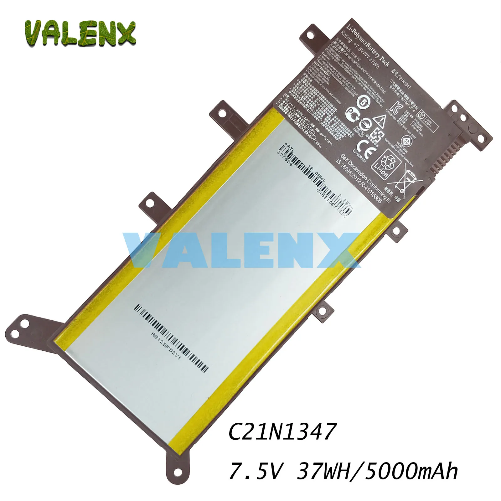 Nuovo C21N1347 Batteria Del Computer Portatile per ASUS X555 X555LA ...