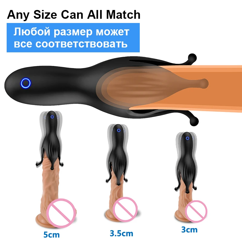 Penis Vibrator Glans Vibrator Penis Trainer Massager Sex Toy Masturbator For Men Vibrator Adult Product SW