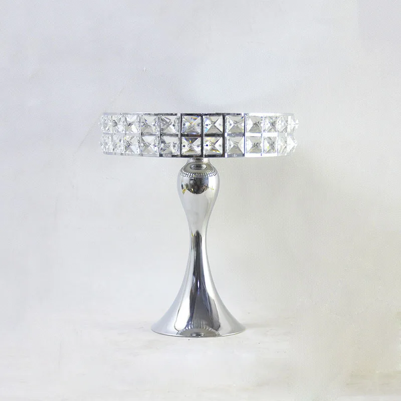 20X20cm Silver Инструменты для украшения торта, Хрустальная подставка для торта, Изделия для выпечки, набор, стенд для десерта, лоток для выпечки, золото, серебро, ZCF001 - Цвет: 20X20cm Silver