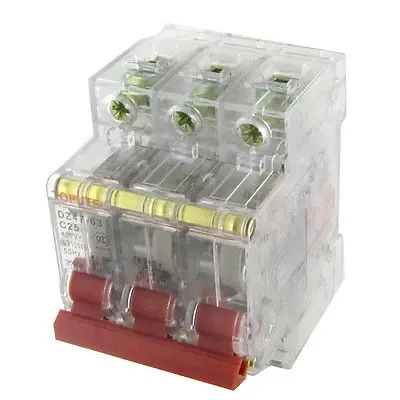 

AC 400V 25A 3P Transparent Miniature Mini Circuit Breaker