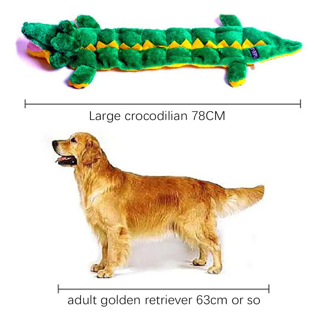 Мультяшная плюшевая кукла Crocodilian форма с эхолотом для игрушки для домашних животных, для собак для детей Высокое качество подарок на день рождения ребенка