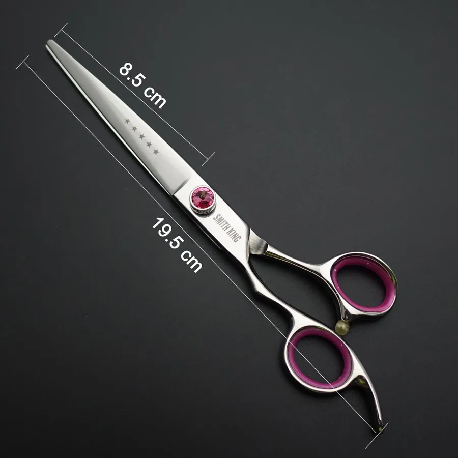 7 inch Left-handed pet grooming scissors,7〞Straight scissors+curved scissors+thinning scissors+steel com+leather bag/case/kits