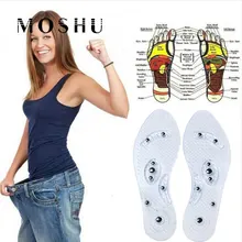 Магнитная терапия для похудения стельки для похудения массажные стельки для ухода за ногами силиконовые Анти-усталость стелька для здоровья