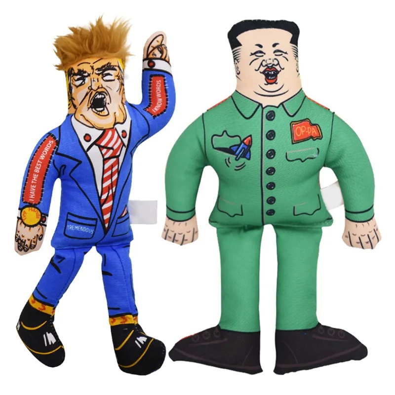Игрушка в форме Трампа, игрушка для жевания, подарок для питомца, Забавный котенок, кошачья мята, жевательная игрушка с писком, скука, плюшевое решение для подушки, игрушки