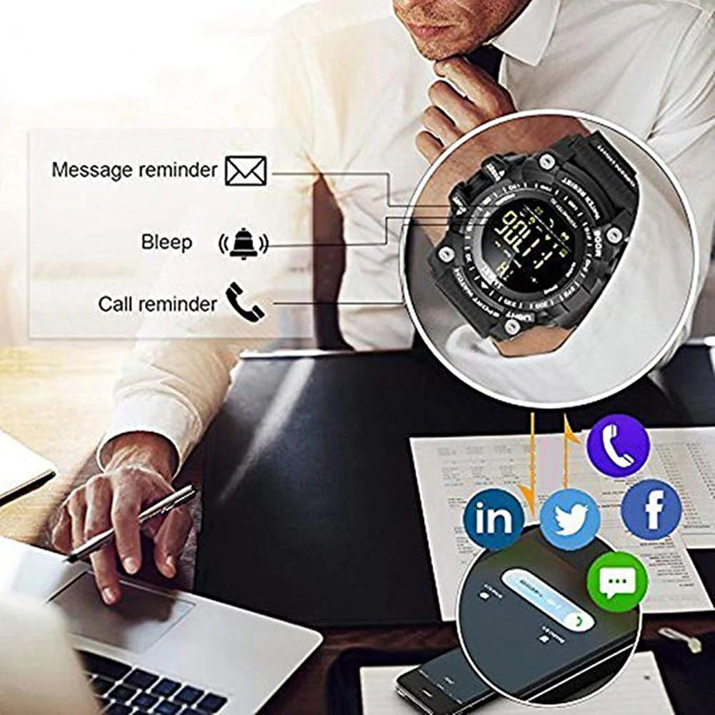 Reloj inteligente deportivo resistente al agua LTP EX16S camuflaje al aire libre Bluetooth пульт дистанционного управления