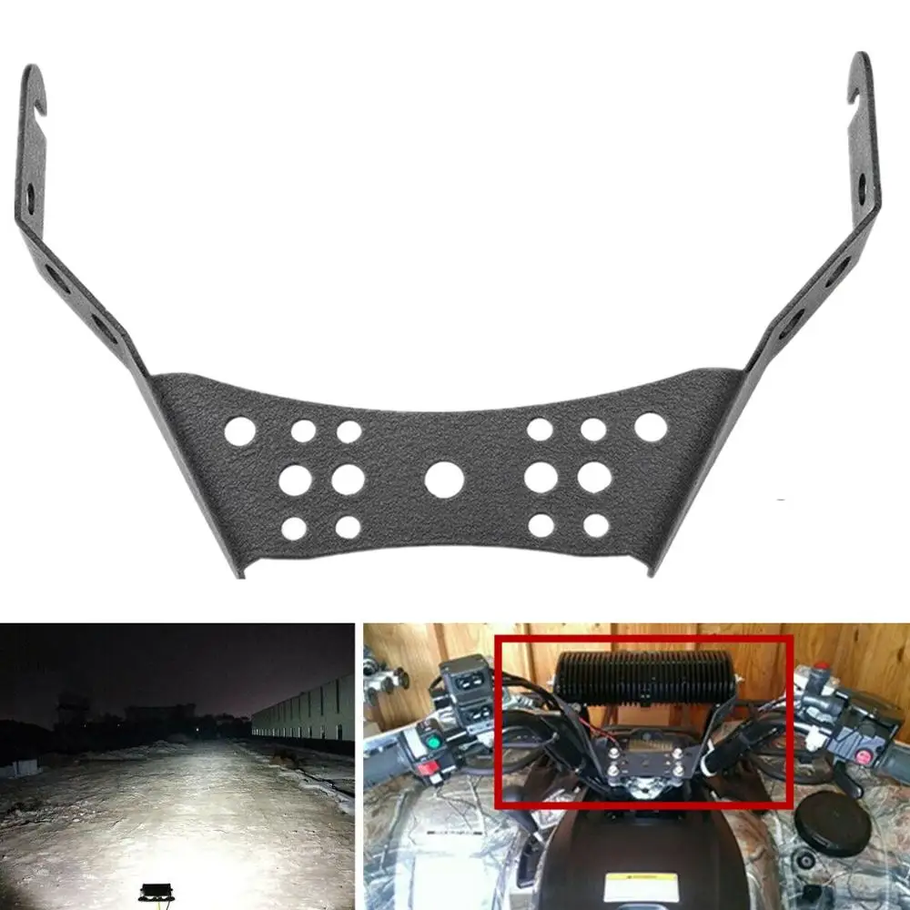Universal 14inch Led Work Light Bar Handlebar Mounting Bracket For Atv Utv Dirt Bike Moto