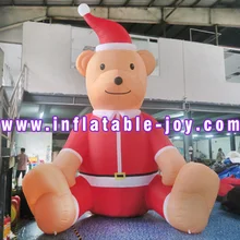 Воздушная до двери! Надувные рождественские украшения в виде медведя, гигантские надувные рождественские модели в Оксфордском стиле