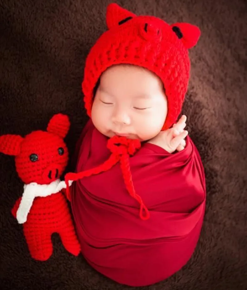 Newborn-8M Детский костюм для фотосъемки для новорожденных девочек и мальчиков студийный костюм для фотосъемки наряд для фотосъемки шляпа - Цвет: 1