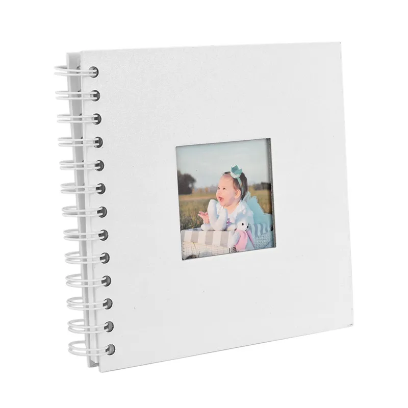 White Бумажный фотоальбом для детей, скрапбукинг, фотоальбом Albumu Diy, фотоальбом, фотоальбом для детей, книга памяти, Portafoto Plakboek - Цвет: White