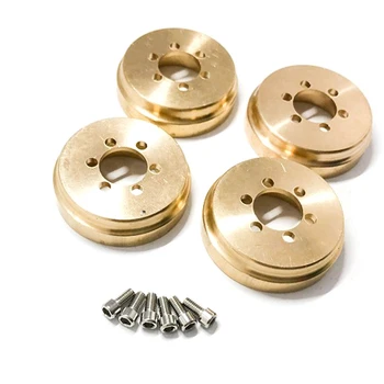 

4PCS Brass Heavy Duty Balancing 63G Internal Counterweight for 1.9 2.2 Inch Wheel Rims Axial SCX10 90046 D90 TF2 Traxxas TRX4