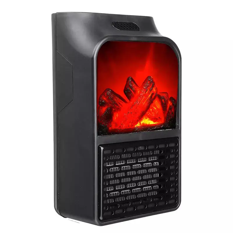 

Portable Fireplace Flame Heater Wall-Outlet Digital Plugin Electric Fan Heater Warm Air Blower Room Electric Radiator for Home