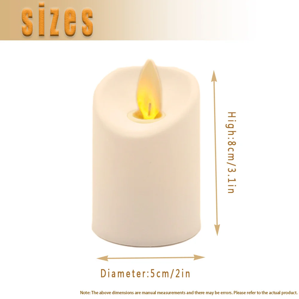 Jumping flame LED candle light, plastic wax column flashing flame, flameless battery powered LED light, home flashligh