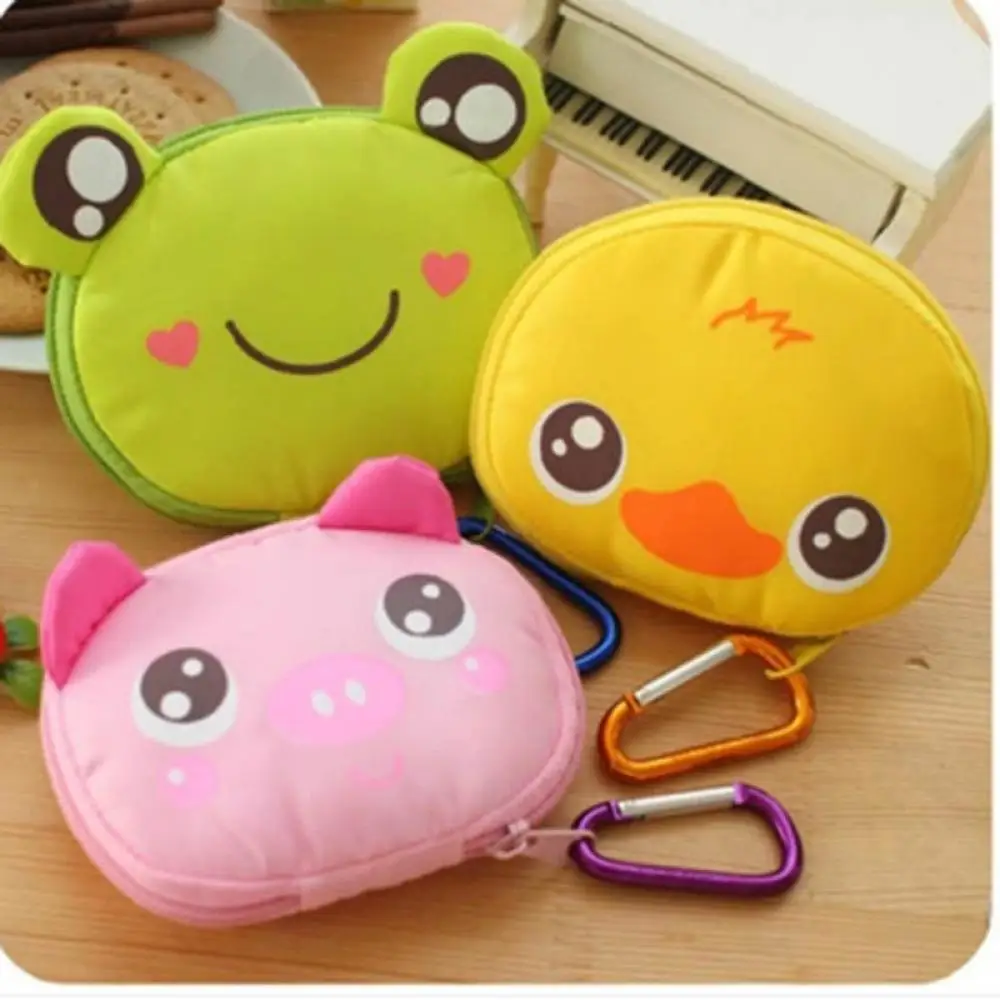 

New Hot Sale Fashion Foldable Cartoon Shopping Bag Tote Folding Pouch Handbags Convenient Storage Bags
