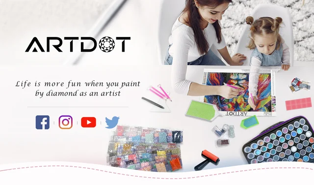 ARTDOT Storage Box For 5D Stitch Diamond Painting Art Tools 64 70 140 Slots  Diamonds Painting Bag Kits Accessories New - AliExpress