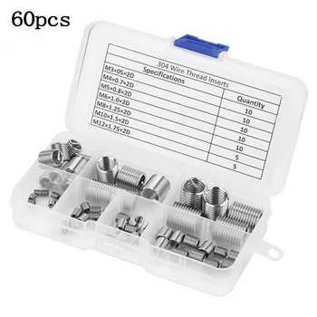 

Part Wire Thread Insert Set Accessories Replacement 60pcs Stainless steel