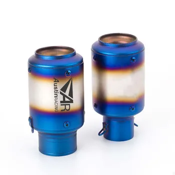 

51mm 60mm For kawasaki Z1000 MT10 S1000RR CB400 FZ400 Z750 R1 R3 R6 Universal Motorcycle Exhaust Motor Muffler Lsaer Logo