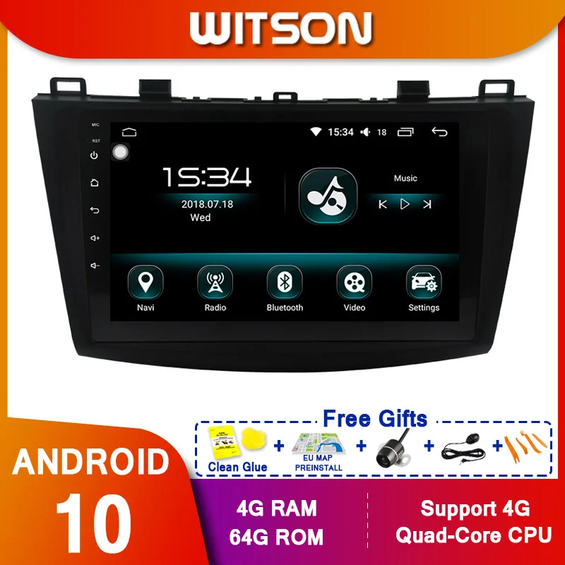WITSON 9 &quotFULL HD сенсорный экран Android 10 0 Восьмиядерный Автомобильный GPS