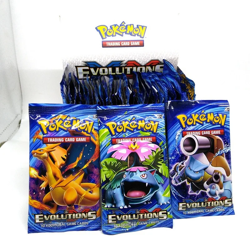 Skup 324 kart Pokemon TCG XY ewolucje zamknięte pudełko Booster handlowa gra karciana