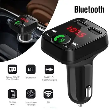 

Car Wireless Bluetooth Handsfree Auto FM Transmitter MP3 Player Dual USB Charger Receiver Car Kit Car Accessories