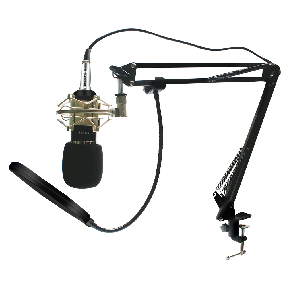 

Professional Bm 800 Studio Laptop Microphone Pop Filter Sound Recording Mic Condenser Microphone Kits Bundle Karaoke Microphone