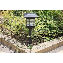 LED Outdoor Solar Powered Lantern Garden Lawn Landscape Light Warm White