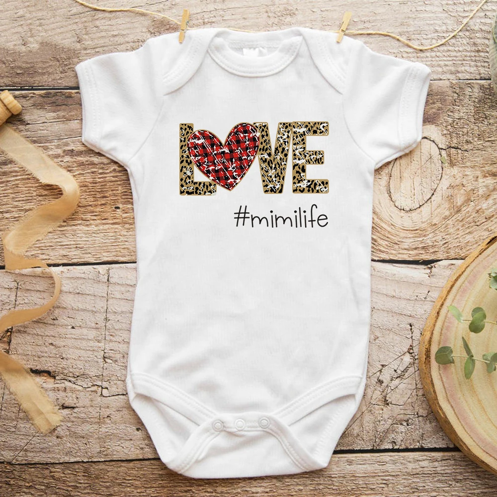 

High Quality Toddler Jumpsuits Love Letter Graphic Harajuku Ropa Bebe Exquisite Clothes Beautiful Korean Trend Newborn Bodysuit