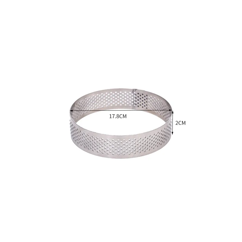 17.8 cm TTLIFE, круглая форма для торта из нержавеющей стали, крепкая и крепкая, сделай сам, художественный декор, кухонные инструменты для выпечки, простое использование, многоразовые Инструменты для торта - Цвет: 17.8 cm