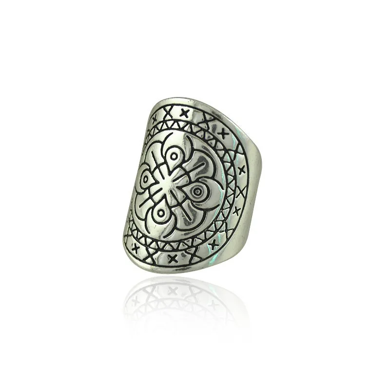 Fashion Style Varved Geometry Totem Rings Hot Selling