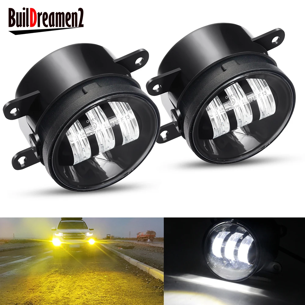 2 X Fendinebbia Auto Led Lente Fendinebbia Luce Diurna Drl 12V Per Honda City Cr-V Crv Accord Fit Cr-Z Crz Pilota Insight Crosstour