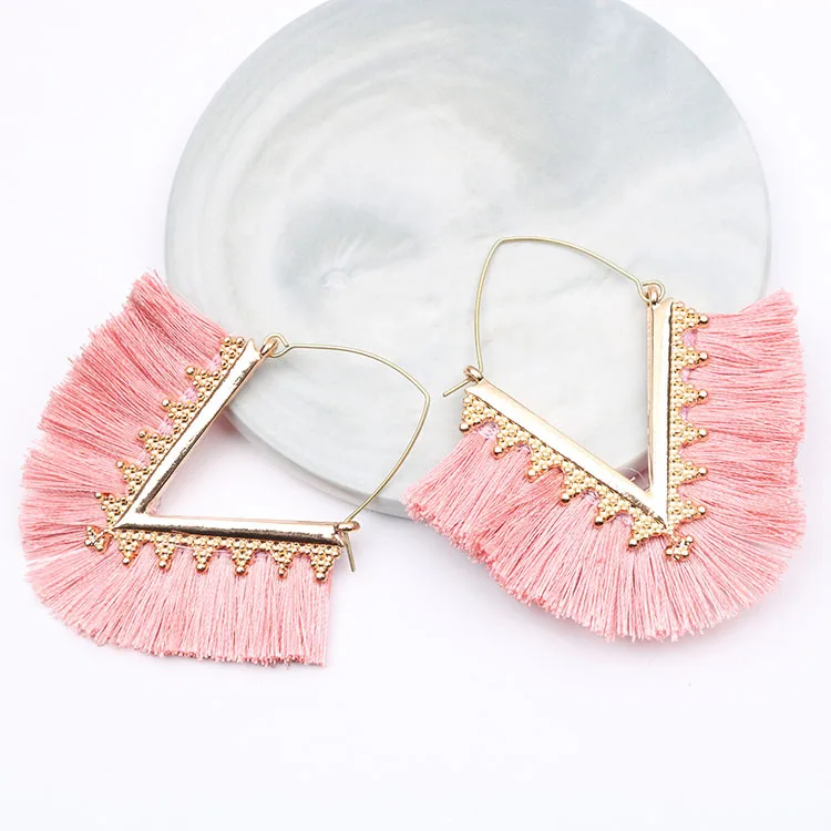 Tassel Earrings for Women Drop Earrings Jewelry Earrings Fashion Jewelry Wedding Party Long Earrings Boucle D'oreille Femme 2019 - Image 2