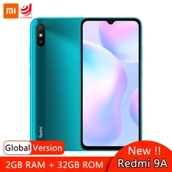 Глобальная версия смартфона Xiaomi Redmi 9A 9 A, 2 ГБ 32 ГБ, Восьмиядерный процессор MTK Helio G25, дисплей 6,53 дюйма, аккумулятор 5000 мАч, задняя камера 13 МП AI