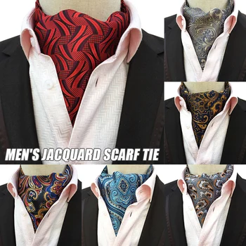 

Men Cravat Scarves Neck Ties Gift Fashion for Wedding Party Prom Business Suit IK88