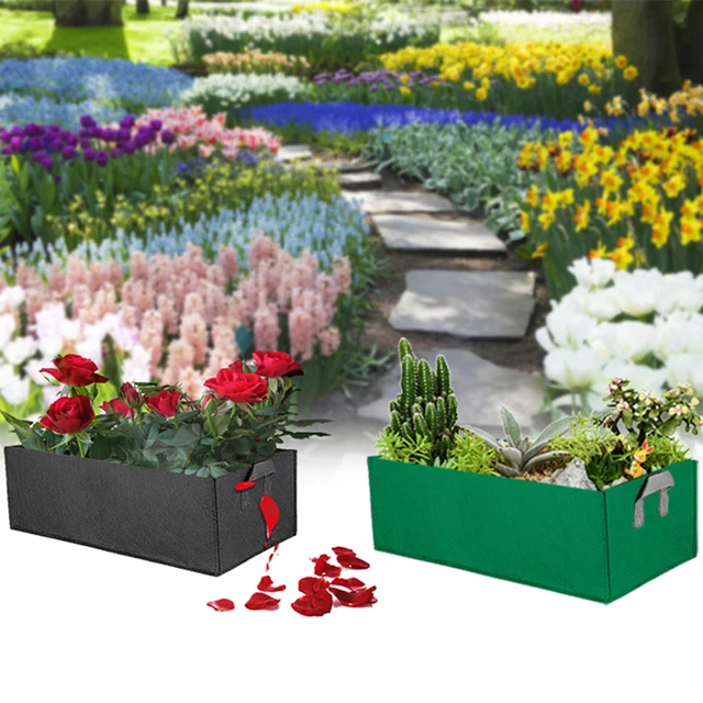 Ültető Táska Kert Termesztése Növényi Óvoda Ültetvényes Tasak Gyökér Tartály Filctermesztési Táskák - Image 3