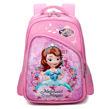 

Cartoon kids bag brand Orthopedic school Backpack Children sofia school bags For Girls cute Schoolbag mochila sac enfant fille