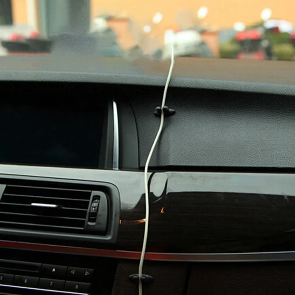 8 шт./лот автомобильный зажим для проводов USB кабель фиксированный зажим держатель кабеля для зарядки клейкий автомобильный зажим для зарядного устройства USB кабель автомобильный зажим