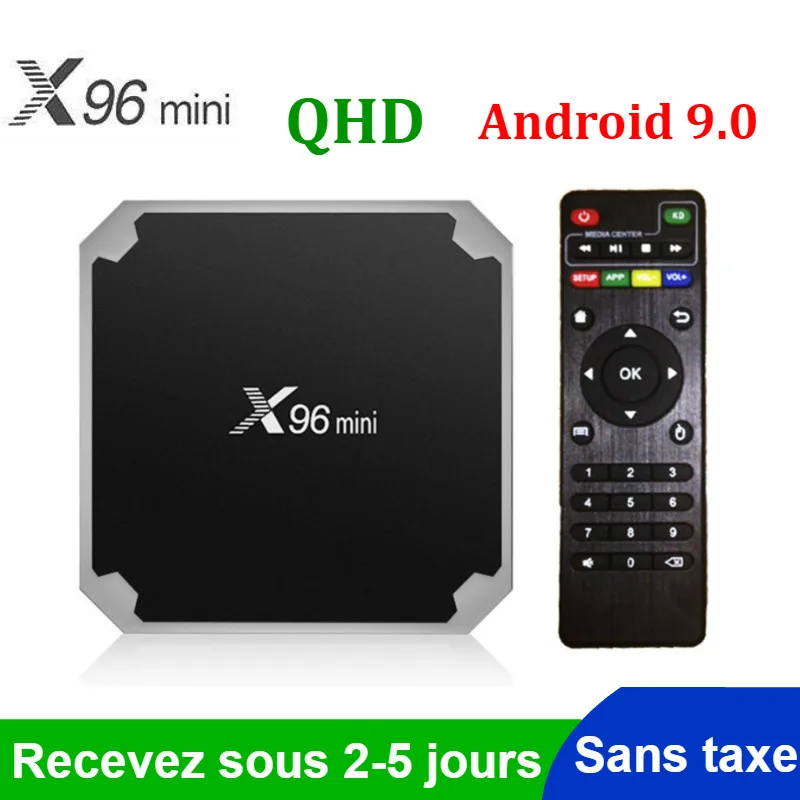 Original QHDTV X96 Mini Set-top box Android 9.0 8GB 16GB AMLOGIC S905W quad CORE X96Mini leadcool Lxtream code Smart TV box