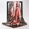 New Luxury Brand Twill Silk Large Scarf Women Fashion Belt Pattern Satin Square Scarve ladys Design Handkerchief 90x90cm Bandana ► Photo 1/5