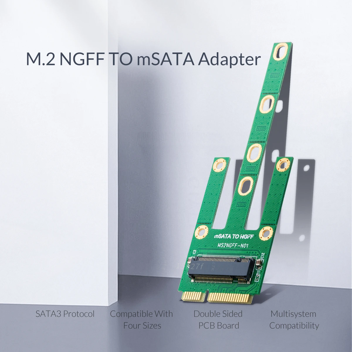 ORICO M.2 NGFF адаптер mSATA для 2230/2242/2260/2280 мм M2 NGFF Твердотельный накопитель(SSD жесткий диск M2 NGFF mSATA