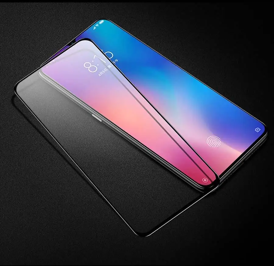 Закаленное стекло для Redmi Note8 Note7 K20 Pro с черным краем для Xiaomi Mi9T Pro Полное покрытие Передняя пленка закаленное стекло