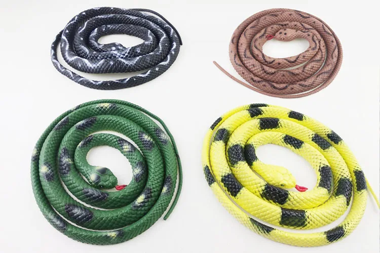 Halloween Trick Toys 1.35 M Serpent APRIL FOOL'S DAY Entire Toy Model Snake Boa Constrictor Fake Snake