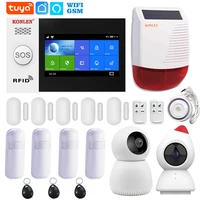 Tuya Wifi Gsm Alarmsysteem Kit Draadloze Smart Leven Huis Beveiliging Anti-Diefstal Veiligheid Met Camera Deur Motion sensor Sirene