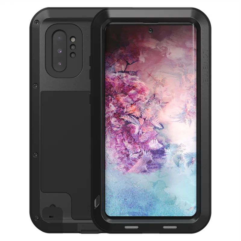 

Love Mei Shockproof Dustproof Phone Case For Samsung Galaxy Note 10 10Plus Heavy Duty Protection Doom Armor Metal Aluminum Cover