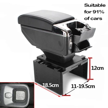 

For Nissan Kicks Armrest Box Universal PU Leather Car Central Armrest Storage Box Modification Accessories