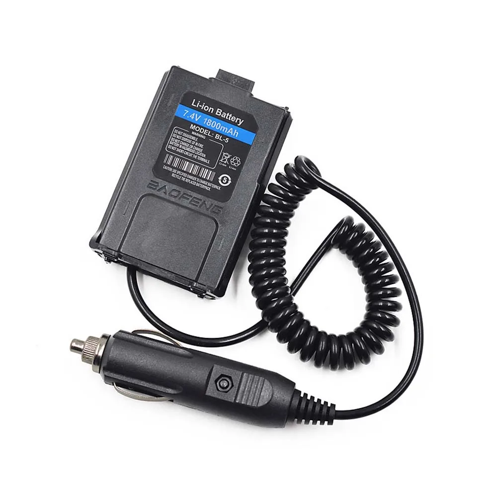 Baofeng 12V автомобильное зарядное устройство адаптер батареи для Baofeng Walkie Talkie UV5R двухстороннее радио