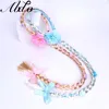 ABDO Girl Hair Accessories Blonde Cosplay Weaving Braid Tangled Rapunzel Hair Band For Baby Girls Princess Floral Headband 3
