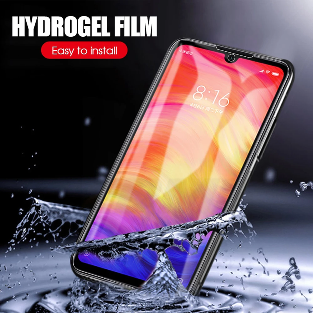 300D Screen Protector Hydrogel Film For Xiaomi Redmi note 7 8 5 pro Protective 9S 9 4X 7A K20 Not Glass | Мобильные телефоны и
