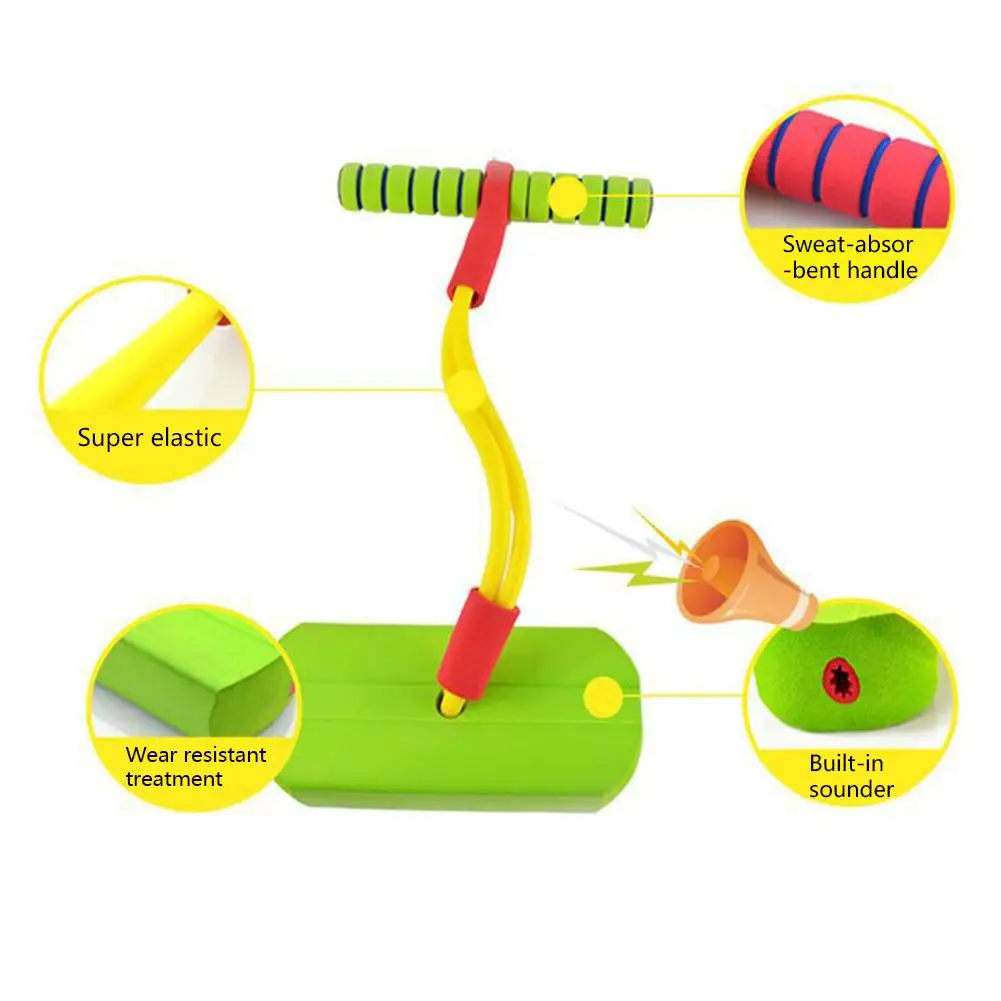 Пенопласт Весна прыжок люкс банджи дети веселье и безопасность прыжковая Ходуля прочная пена и банджи прыжок 2 года и выше игрушки