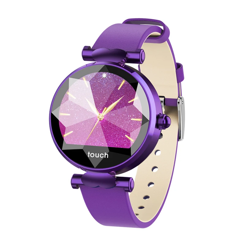 Для женщин модные часы Smart Watch B80 алмаз Экран монитор сердечного ритма крови Давление Фитнес трекер женский менструального цикла прогнозирования
