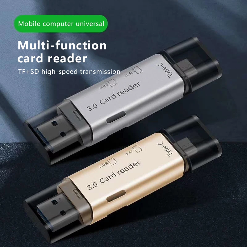 UTHAI SF188 usb3.0 유형 c 카드 판독기 sd/tf 카드 두 배 다기능 2에서 1 카드 판독기