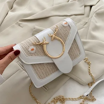 

Female bag 2020 summer popular new trendy fashion net red messenger bag chain small square bag